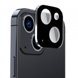 Folie de protectie Camera Spate Techsuit pentru Apple iPhone 15 Plus / 15, Sticla Securizata, Neagra