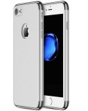 Cumpara ieftin Husa iPhone SE 2 (2020) MyStyle Elegance 3in1 Argintie: Carcasa Protectie Socuri, Praf, Zgarieturi - Luxury