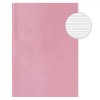 Carnet Notițe A6, Copertă Moale, Glitter Roz Auriu, 60 File, Legare Capsă, Oem