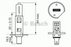 Bec, far faza lunga VW NEW BEETLE (9C1, 1C1) (1998 - 2010) BOSCH 1 987 302 012 foto