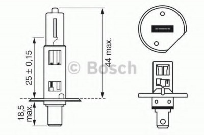 Bec, far faza lunga FIAT MAREA Weekend (185) (1996 - 2007) BOSCH 1 987 302 013 foto