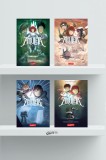 Amuleta: Pachet 3 Cărți (Păstrătoarea, Blestemul, Orașul din Nori) - Serie Fantasy Aventură Grafic pt. Copii