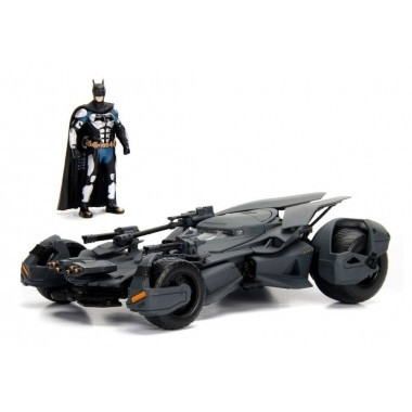 Justice League Diecast Model 1/24 2017 Batmobile with figure foto