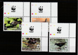 Cook Islands 2014-Fauna,WWF,Pasari,serie (partea I) 4 val.dant.,cu vigneta WWF, Nestampilat