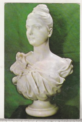 bnk cp Muzeul memorial B P Hasdeu Campina - bust Iulia Hasdeu - necirculata foto