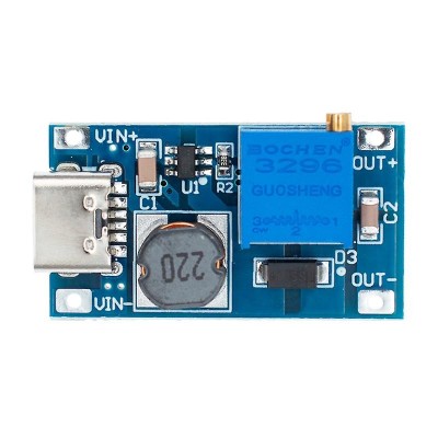 Convertor DC-DC 2.4-24V 3.7-28V 2A step up tipC foto