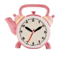 Ceainic ceramica Pink Clock foto