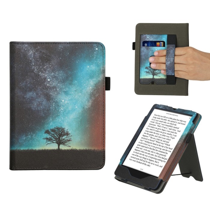 Husa kwmobile pentru Amazon Kindle Paperwhite 11, Piele ecologica, Multicolor, 57210.05