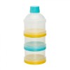 Recipient Lapte Praf U-Grow U656-FC, 3 Compartimente, Dozator Portabil, Container Gustari Bebe