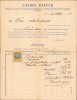 A1850 Factură 1900 antet Georg Kapfer Timișoara
