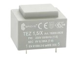 Transformator &icirc;ncapsulat 1,5VA 230VAC 9V 167mA PCB IP00