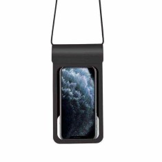 Husa impermeabila telefon subacvatica Techsuit, negru, TWC1 foto