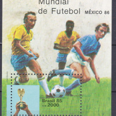 DB1 Fotbal CM 1986 Mexic 15 Ani de la castigarea Jules Riment Brazilia SS MNH