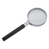 Lupă Metalică, Mărire 6x, Diametru 6cm, M&acirc;ner Plastic, Argintiu
