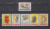 ROMANIA 1963 LP 556 CULTURA LEGUMELOR TIMPURII SERIE MNH