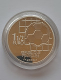 Moneda de argint - 1 1/2 Euro, &quot;Fifa&quot; Franta 2004 - A 3339, Europa