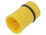 Conector M12 tată 5 pini 4A 60V IP67 pentru montare pe panou LUTRONIC
