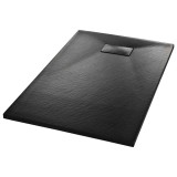 Cumpara ieftin Cadita de dus, negru, 100 x 80 cm, SMC
