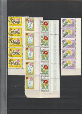 CENTENARUL GRADINII BOTANICE - DANTELATE ( LP 524 ) 1961 OBLITERATA STRAIF DE 5 foto