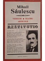 Mihail Saulescu - Versuri, teatru, articole (Editia: 1974) foto