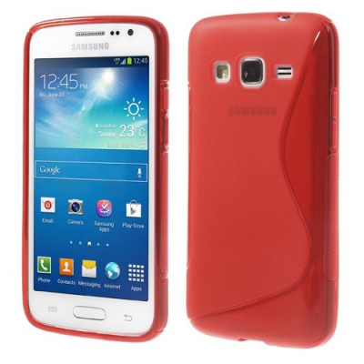 Husa silicon S-line rosie pentru Samsung Galaxy Express 2 G3815 foto
