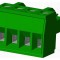 Conector regletă de conexiuni deconectabilă mufă mamă 12A 4 pini AMPHENOL ANYTEK verde