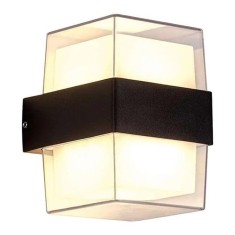 Aplica LED De Perete Interior/Exterior Techstar&reg; 135 S, Putere 10W, Culoare Lumina 3000K, 746 Lm, 13.5x8.2 Cm, din Aluminiu, IP 65 Waterproof, Negru