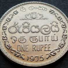 Moneda exotica 1 RUPIE / RUPEE - SRI LANKA, anul 1975 * cod 3100