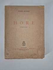 Carte veche 1939 Tudor Arghezi Hore / versuri