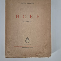 Carte veche 1939 Tudor Arghezi Hore / versuri