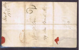 Great Britain 1825 Postal History small Prestamp entire to New Bond Street D.010