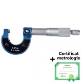 Micrometru 0-25mm cu metrologie