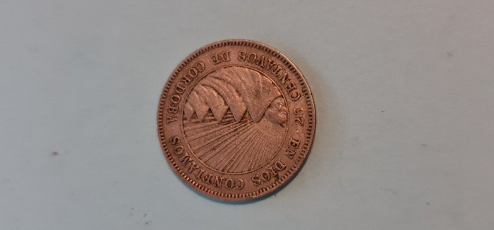 Nicaragua - 25 centavos 1956