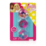 Trusa de Make-up rotunda, cu 3 niveluri, Barbie