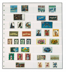 Folii cu 16 straifuri pentru timbre albe set de 5 foto