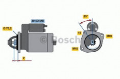 Starter VOLVO S80 II (AS) (2006 - 2016) BOSCH 0 001 109 310 foto