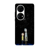 Husa compatibila cu Huawei Nova 8i model New universe Rick and Morty, Silicon, TPU, Viceversa, Transparent, Carcasa