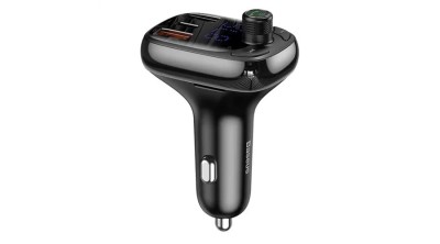 Baseus S-13 Player MP3 Bluetooth pentru mașină &amp;icirc;n formă de T, OS (Negru) foto