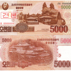 Corea de Nord North Korea 5 000 Won 2013 Specimen UNC