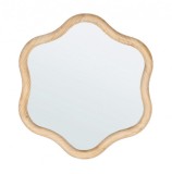 Cumpara ieftin Oglinda decorativa perete mdf natur Kennelly 44.5x2x48.5 cm