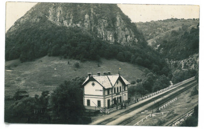5285 - PETROSANI, Hunedoara Railway Station Pestera Boli - old postcard - unused foto