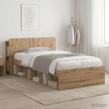Cumpara ieftin Cadru de pat cu depozitare Stejar Artizanal 75 x 190 cm