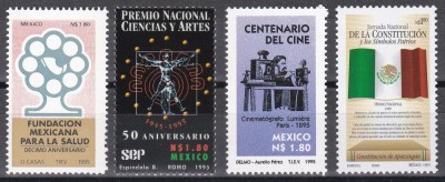 Mexic 1995 - 4 Serii, MNH foto