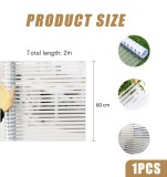 Folie Decorativă Geam cu Dungi &ndash; Intimitate și Protecție Solară, 600x2000 mm 20x40 mm