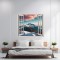 Folie imprimata color pentru decor perete locuinta, dimensiune 125 x 110cm, model: VIEW TO HAVEN 36