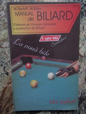 Manual de biliard - Bach, Kuhn foto