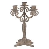 Cumpara ieftin Sfesnic lumanari metal gri vintage 26x26x35 cm