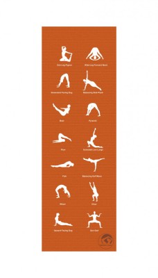 Saltea Yogamat, Portocaliu, 180 x 60 x 05 cm foto