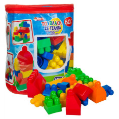 Sac de Cuburi Lego, Actual Investing, 60 piese, multicolor foto