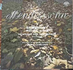 Disc vinil, LP. Symphony No.1 In C Minor - Heimkehr Aus Der Fremde Overture-Felix Mendelssohn-Bartholdy, Th-315604